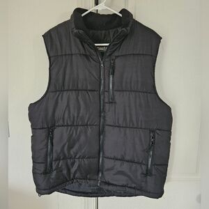 Outdoor Life Black Puffer Vest Mens Large NWOT